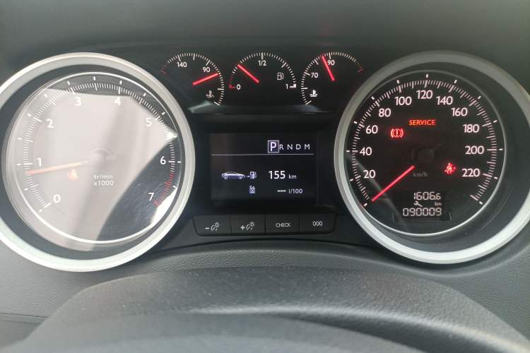 Used Peugeot 508 2011 2.3L Automatic Flagship Edition Odometer Close Up