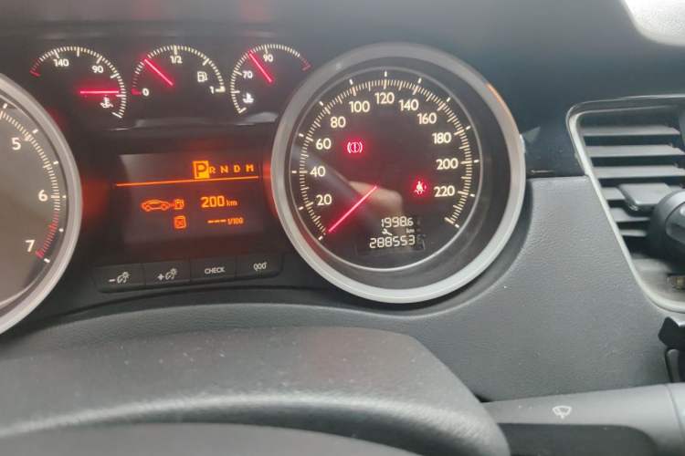 Used Peugeot 508 2011 2.3L Automatic Luxury Edition Odometer Close Up