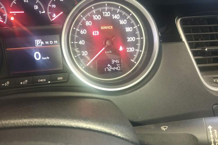 Used Peugeot 508 2011 2.3L Automatic Flagship Edition Odometer Close Up