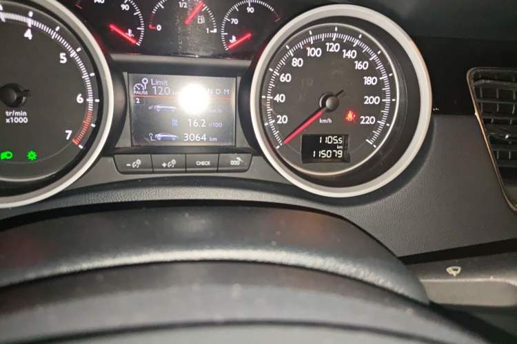 Used Peugeot 508 2011 2.3L Automatic Flagship Edition Odometer Close Up