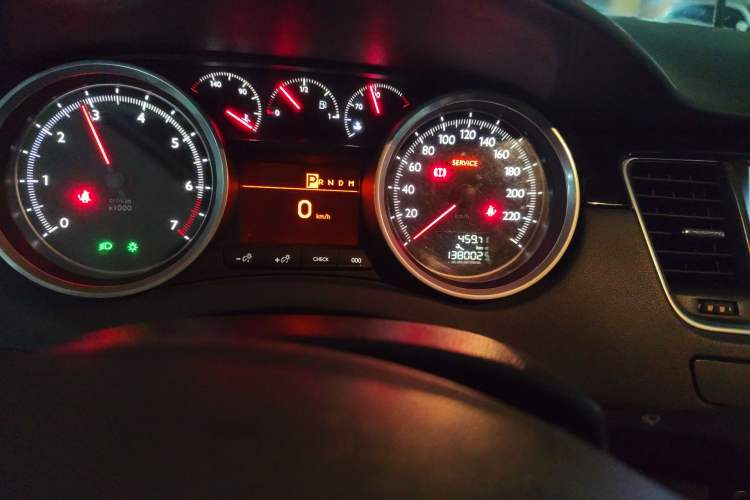 Used Peugeot 508 2012 2.0L Automatic Luxury Edition Odometer Close Up