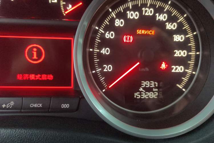 Used Peugeot 508 2013 2.0L 2nd Anniversary Edition with Automatic Sunroof – Classic Version Odometer Close Up