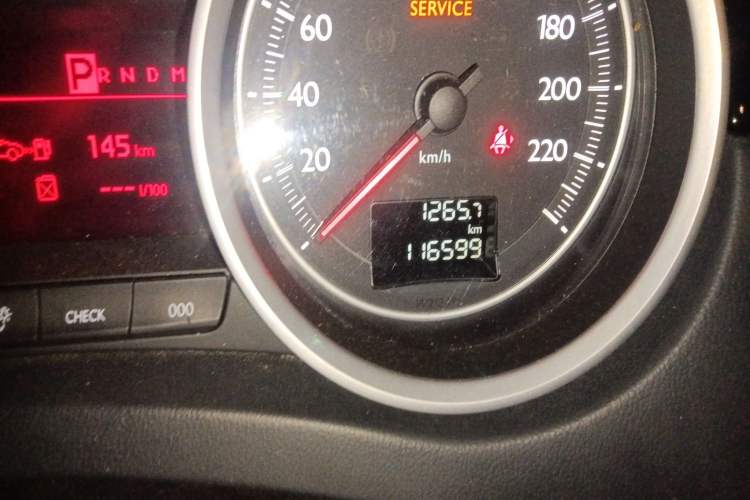 Used Peugeot 508 2013 2.0L 2nd Anniversary Edition with Automatic Sunroof – Classic Version Odometer Close Up