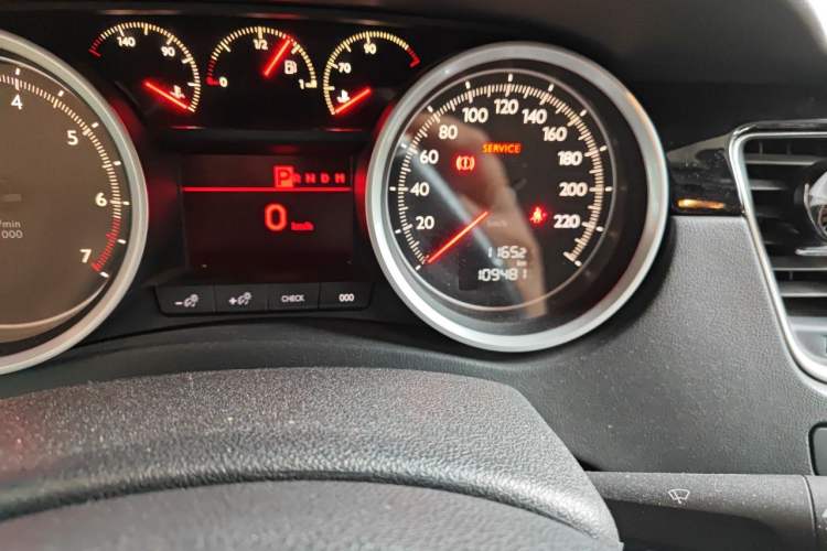 Used Peugeot 508 2013 2.0L 2nd Anniversary Edition with Automatic Sunroof – Classic Version Odometer Close Up