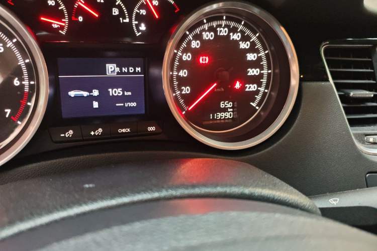 Used Peugeot 508 2013 2.3L 2nd Anniversary Edition Automatic Flagship Model Odometer Close Up