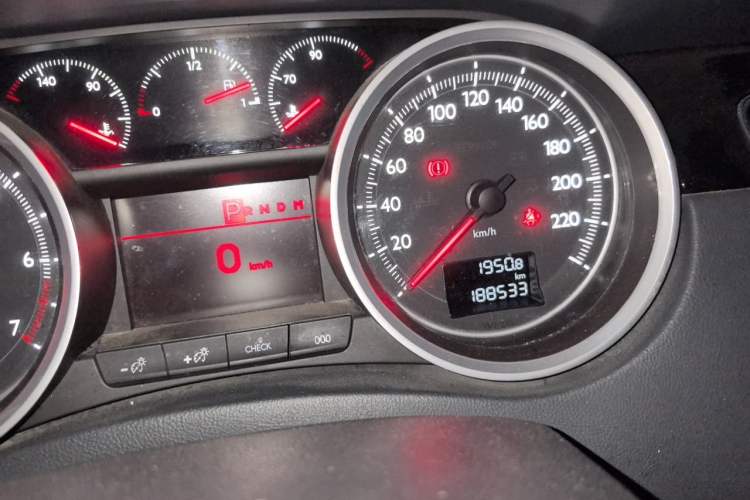 Used Peugeot 508 2013 2.0L 2nd Anniversary Edition with Automatic Sunroof – Classic Version Odometer Close Up