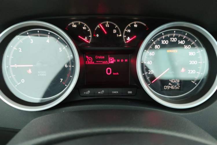 Used Peugeot 508 2013 2.0L 2nd Anniversary Edition with Automatic Sunroof – Classic Version Odometer Close Up
