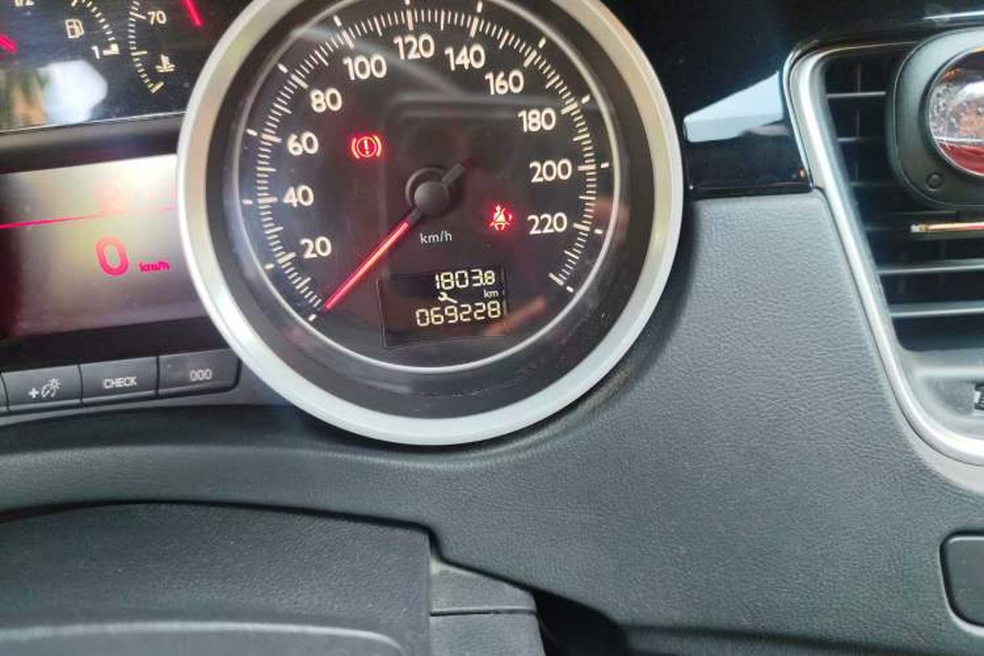 Used Peugeot 508 2013 2.0L 2nd Anniversary Edition Automatic Smart Enjoyment Version Odometer Close Up