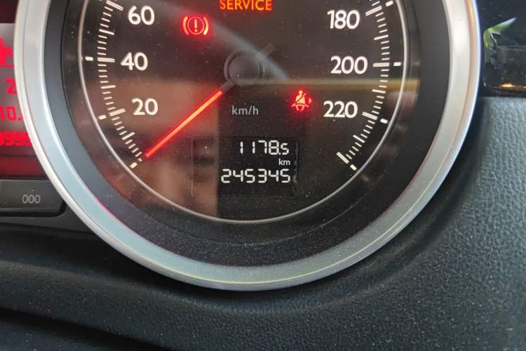 Used Peugeot 508 2015 1.6THP Automatic Prestige Edition Odometer Close Up