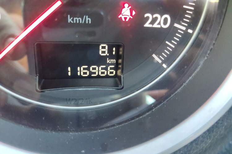 Used Peugeot 508 2015 1.6THP Automatic Prestige Edition Odometer Close Up