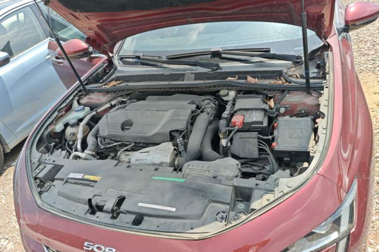 Used Peugeot 508 2019 508L 400THP PureTech Driving Control Version China VI Standard Engine Bay