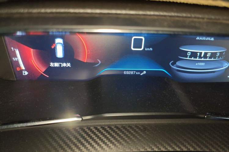 Used Peugeot 508 2019 508L 400THP PureTech Driving Control Version China VI Standard Odometer Close Up