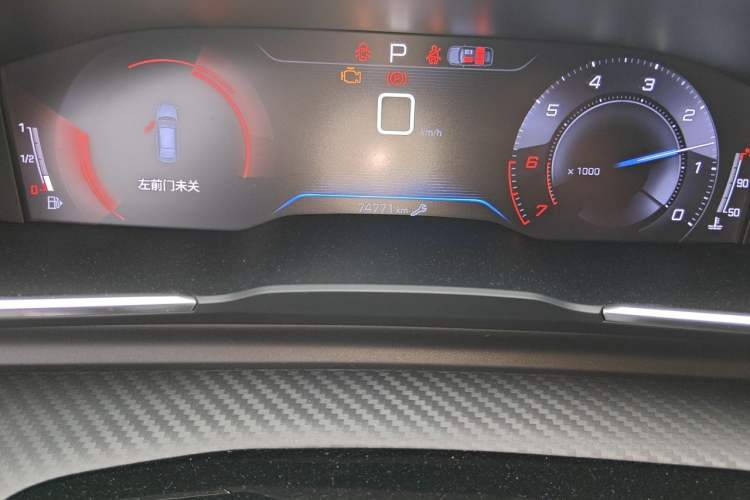 Used Peugeot 508 2019 508L 400THP PureTech Driving Control Version China VI Standard Odometer Close Up