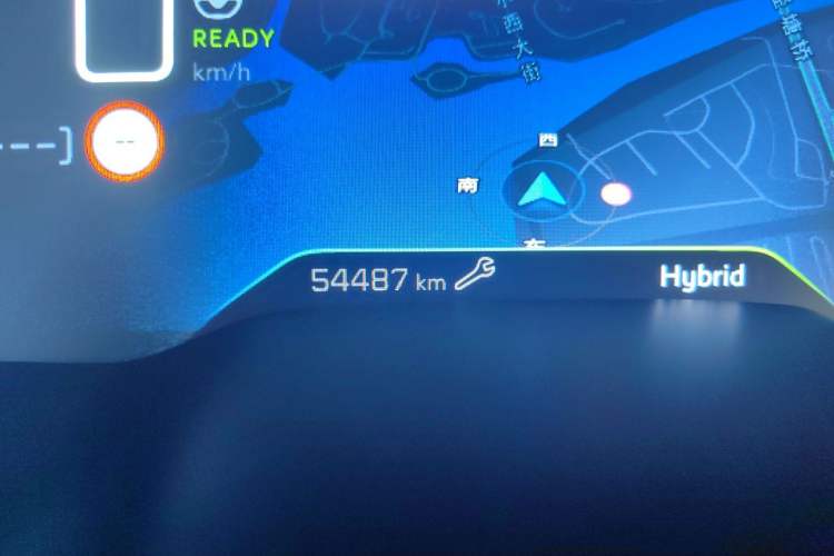 Used Peugeot 508L New Energy 2021 1.6T Plug-in Hybrid Tech Edition Odometer Close Up