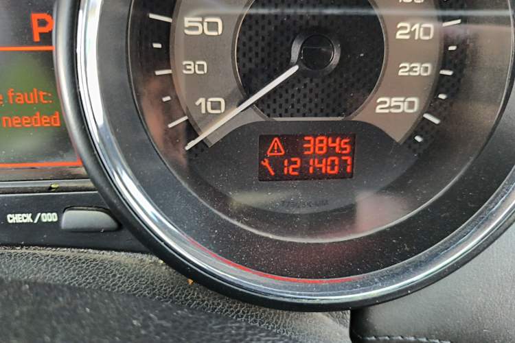 Used Peugeot RCZ 2011 1.6T Luxury Sport Model Odometer Close Up