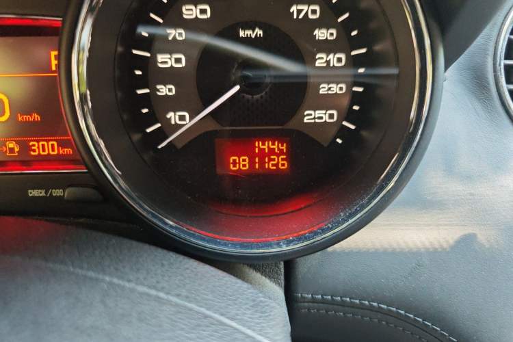 Used Peugeot RCZ 2011 1.6T Luxury Elegant Model Odometer Close Up