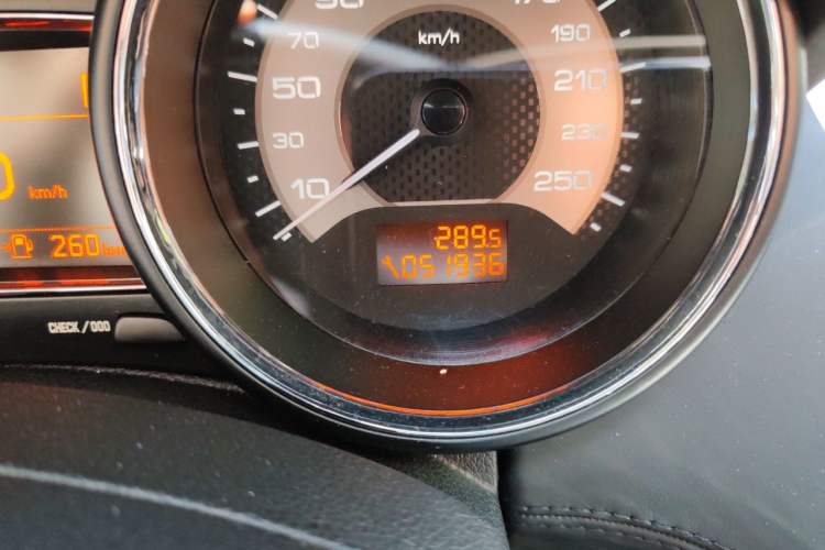 Used Peugeot RCZ 2011 1.6T Luxury Sport Model Odometer Close Up