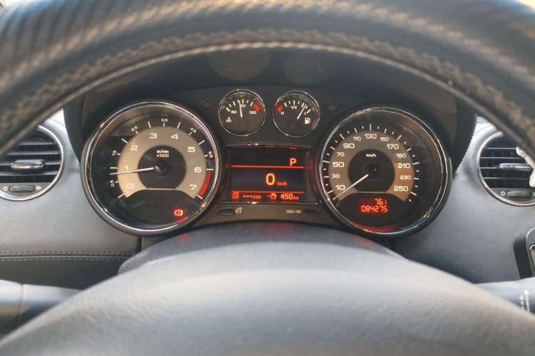 Used Peugeot RCZ 2014 1.6T Luxury Edition in a Light-Colored Style Instrument Cluster