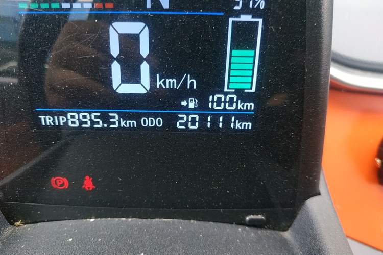 Used Pocco Duoduo 2022 Kuduo Model Odometer Close Up