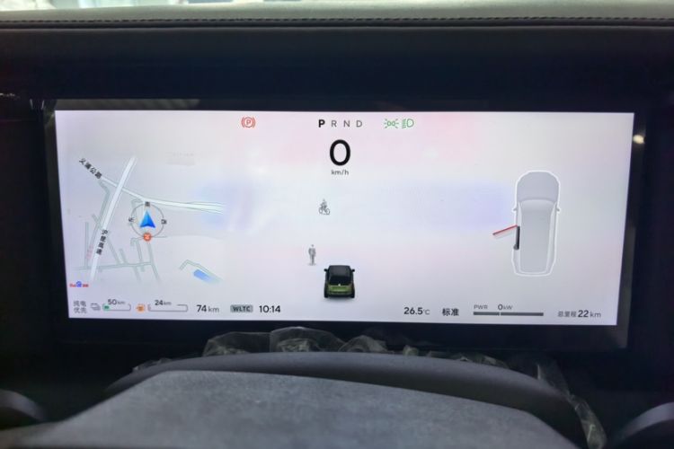 Used Polestones 01 2024 Deluxe 6-Seater Long-Range Version Odometer Close Up