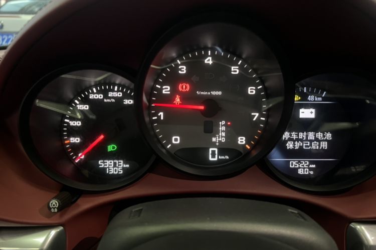 Used Porsche 718 2020 Cayman S 2.5T Odometer Close Up