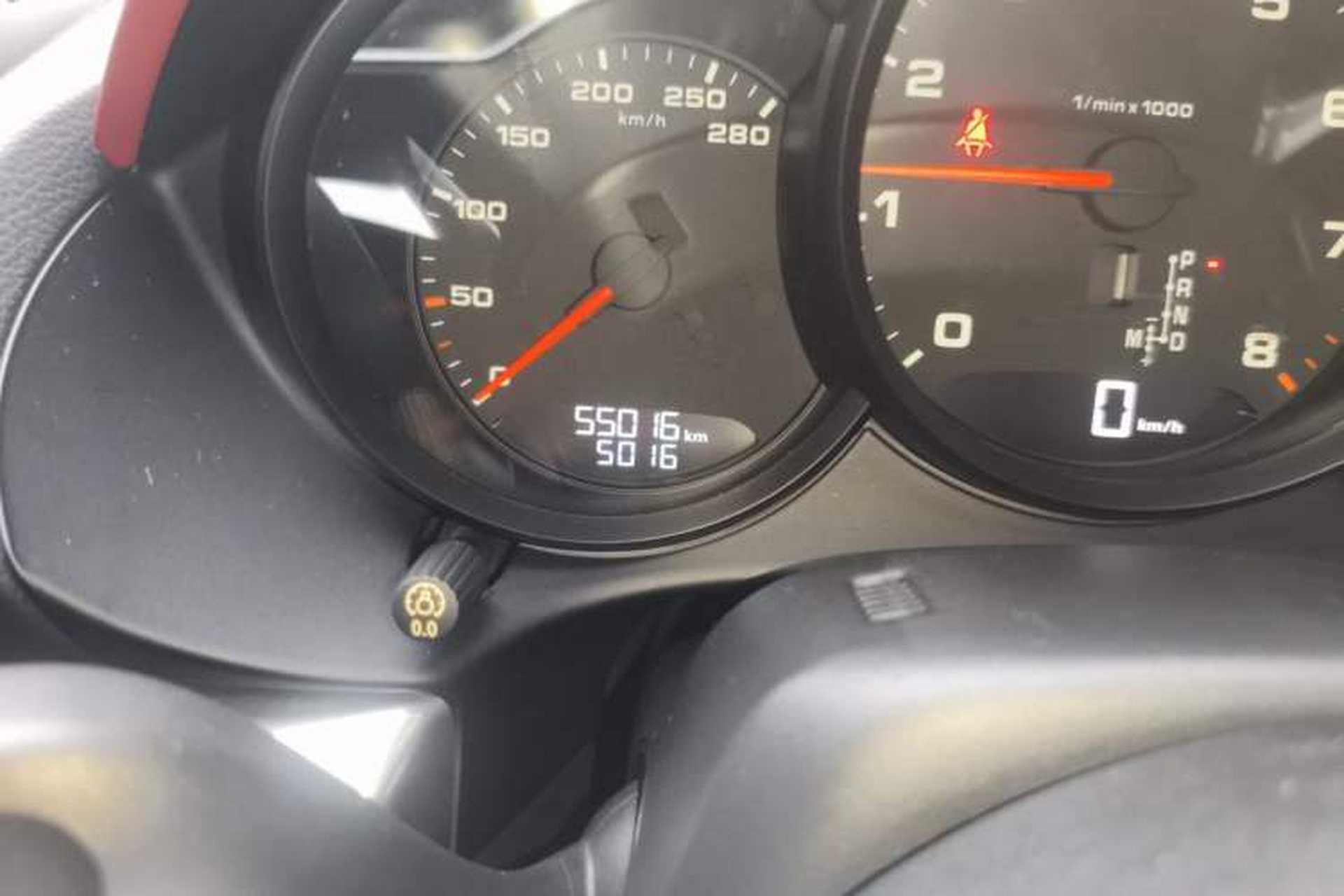 Used Porsche 718 2016 Cayman 2.0T Odometer Close Up