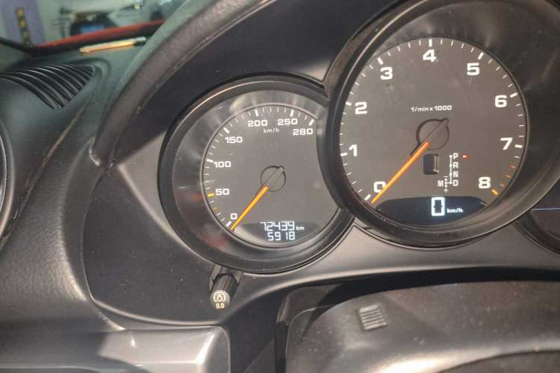Used Porsche 718 2016 Boxster 2.0T Odometer Close Up