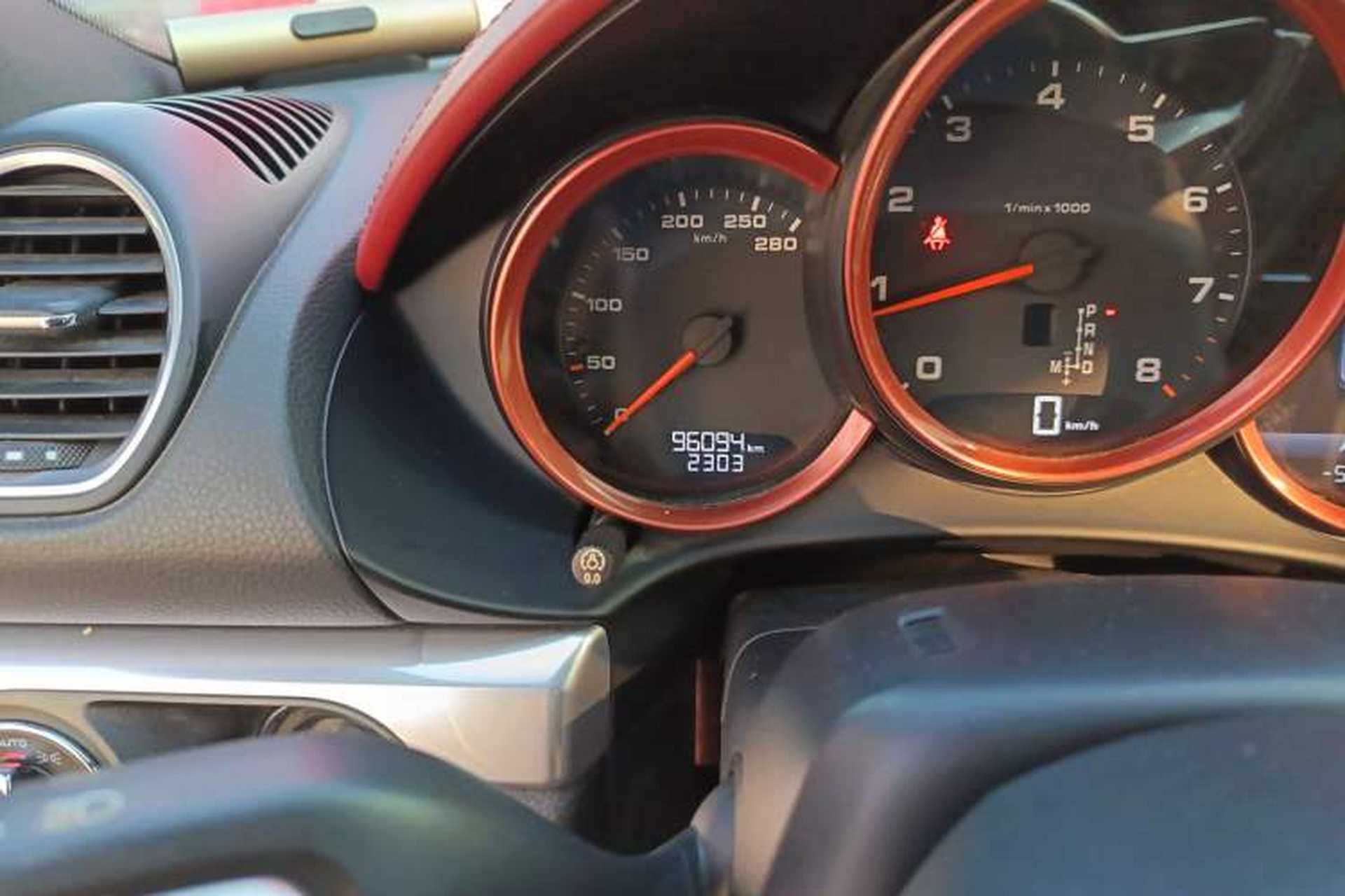 Used Porsche 718 2016 Cayman 2.0T Odometer Close Up