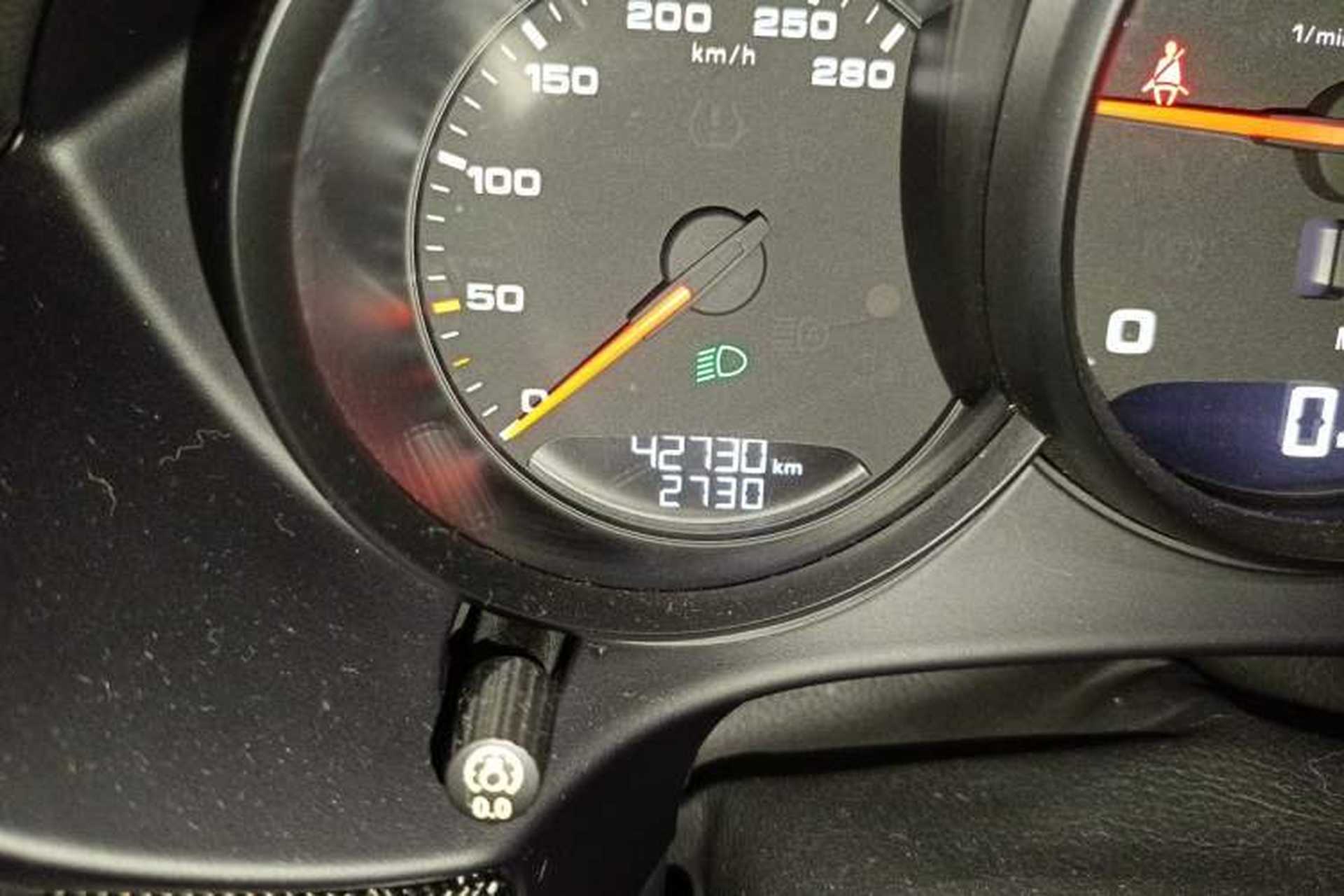 Used Porsche 718 2016 Cayman 2.0T Odometer Close Up