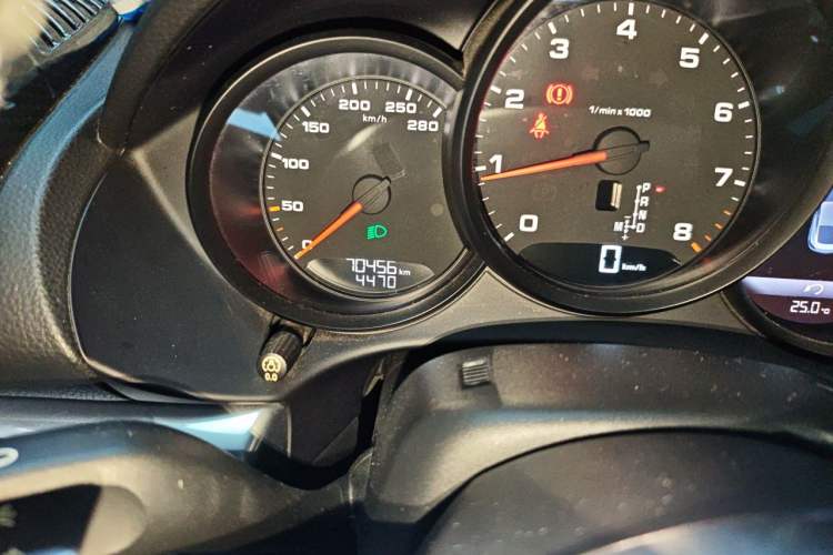 Used Porsche 718  Odometer Close Up
