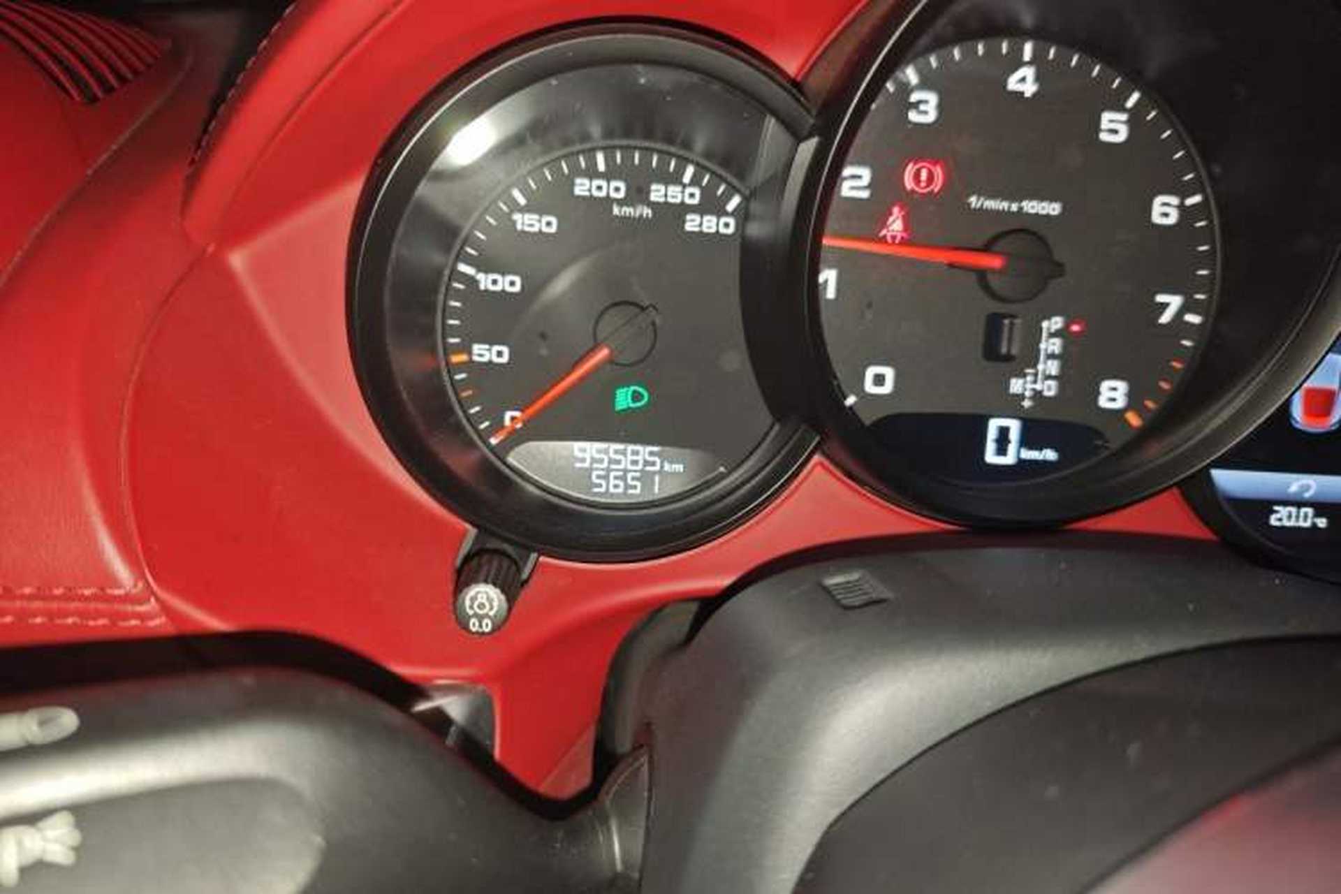 Used Porsche 718 2018 Cayman 2.0T Odometer Close Up