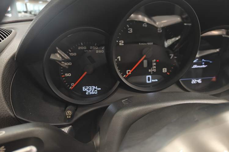 Used Porsche 718 2018 Boxster 2.0T Odometer Close Up
