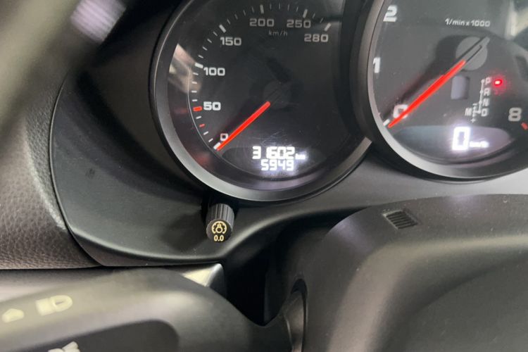 Used Porsche 718 2018 Cayman 2.0T Odometer Close Up