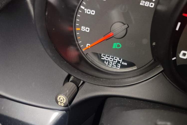 Used Porsche 718 2018 Cayman 2.0T Odometer Close Up