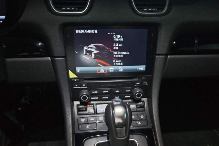 Used Porsche 718 2019 Cayman T 2.0T Audio And AC Panel