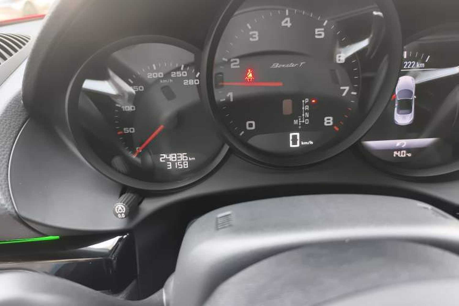 Used Porsche 718 2019 Boxster T 2.0T Odometer Close Up