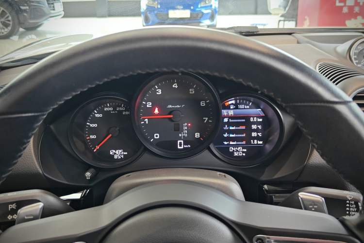 Used Porsche 718 2019 Boxster T 2.0T Odometer Close Up