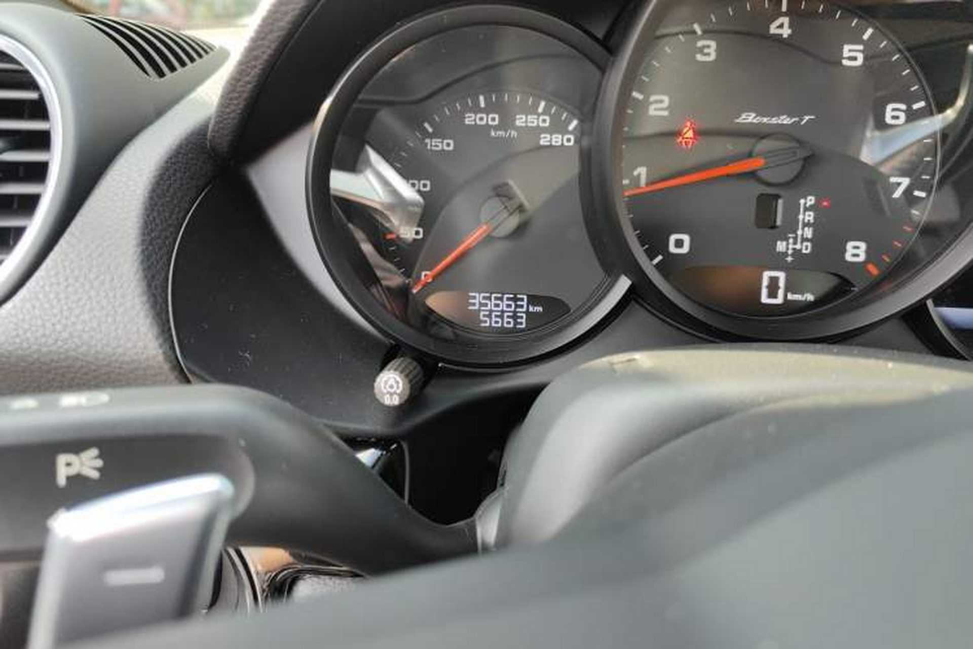 Used Porsche 718 2019 Boxster T 2.0T Odometer Close Up