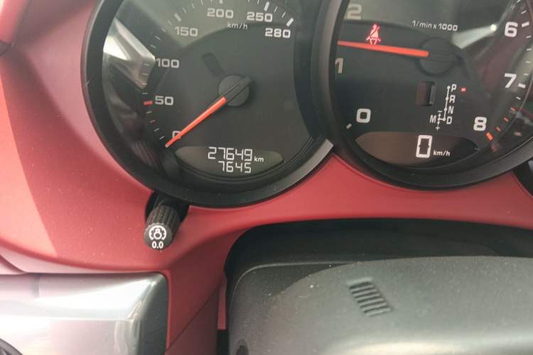 Used Porsche 718 2020 Cayman 2.0T Odometer Close Up