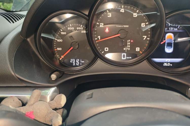 Used Porsche 718 2020 Boxster 2.0T Odometer Close Up