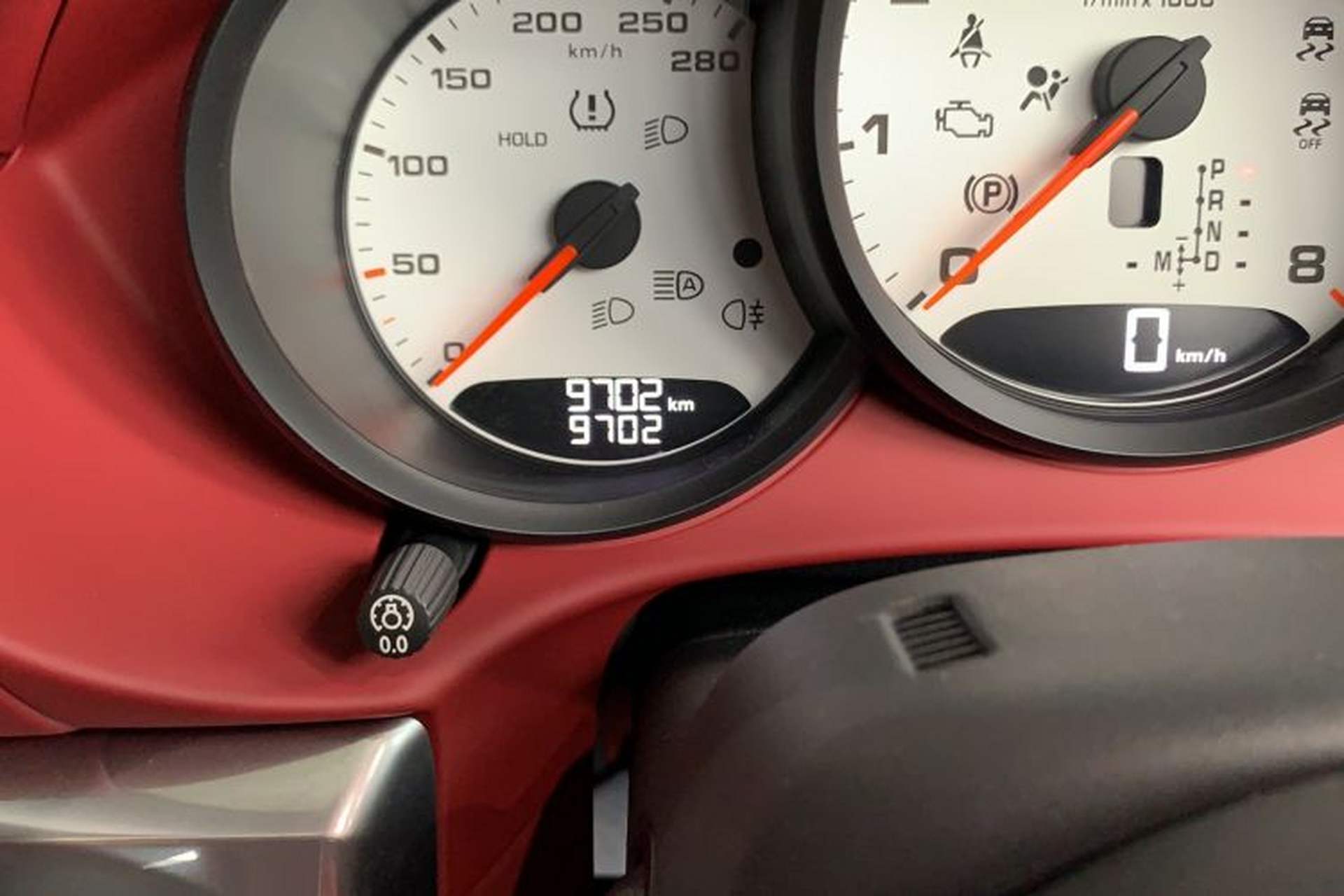 Used Porsche 718 2020 Boxster 2.0T Odometer Close Up