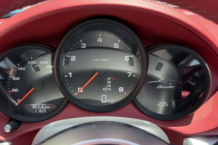 Used Porsche 718 2020 Boxster 2.0T Odometer Close Up