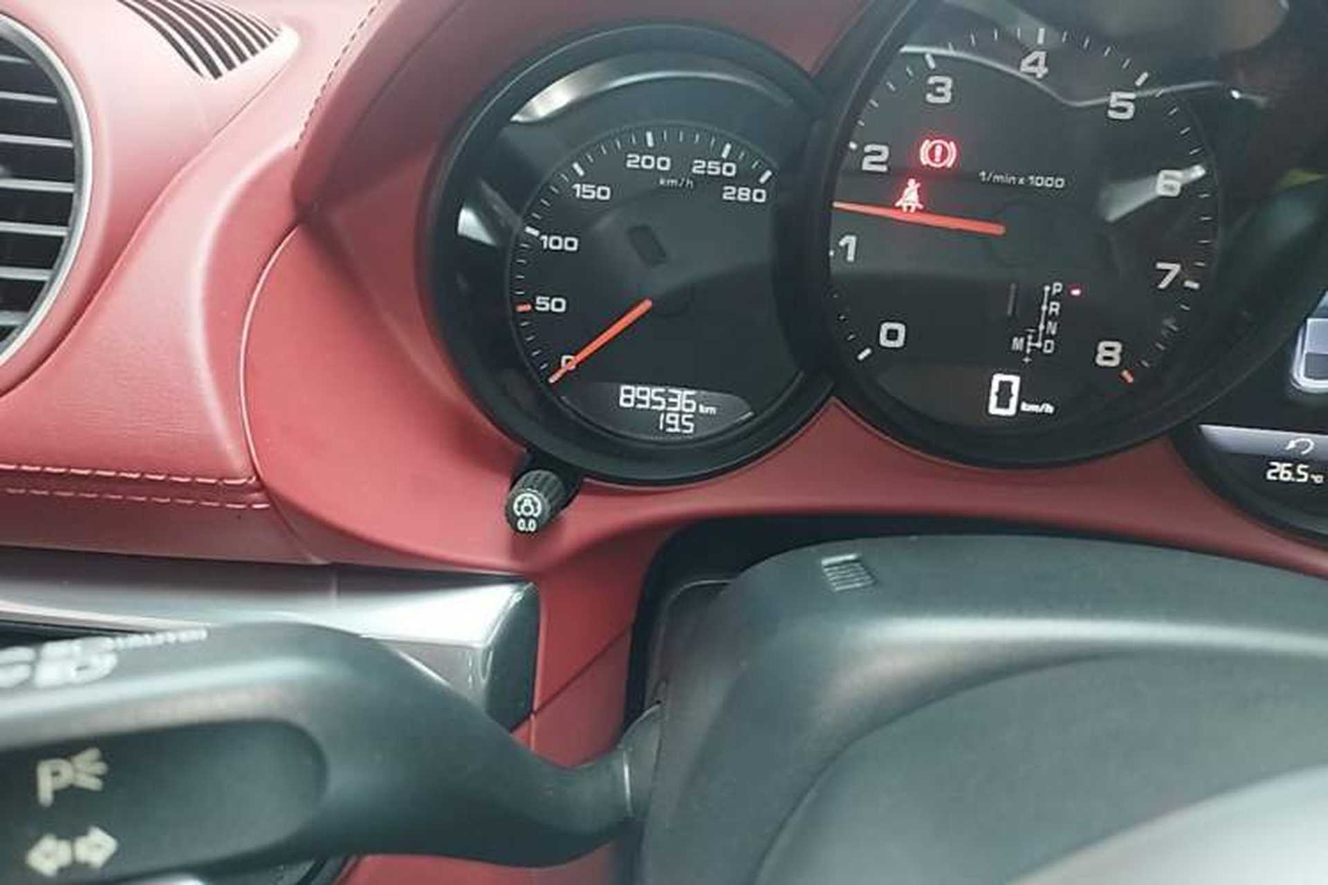 Used Porsche 718 2020 Cayman 2.0T Odometer Close Up