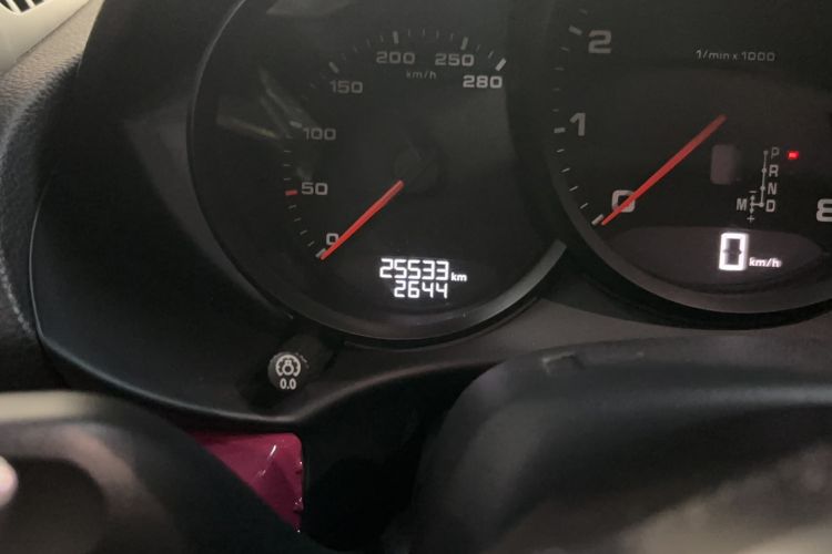 Used Porsche 718 2020 Cayman 2.0T Odometer Close Up