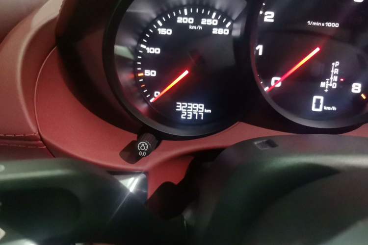 Used Porsche 718 2020 Boxster 2.0T Odometer Close Up