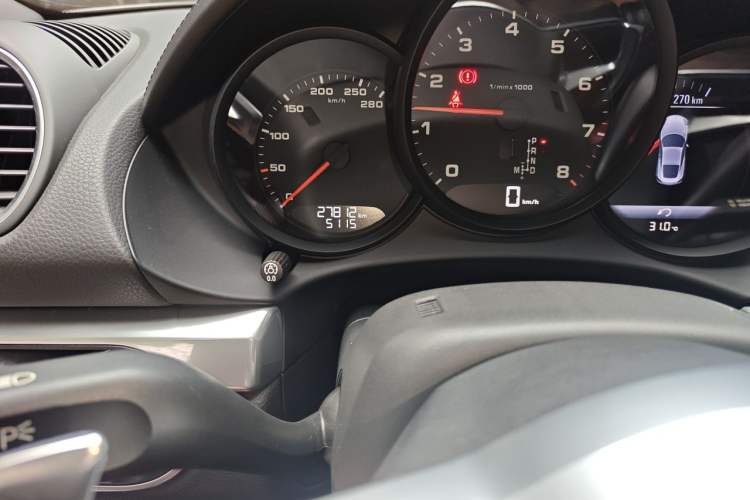 Used Porsche 718 2020 Cayman 2.0T Odometer Close Up