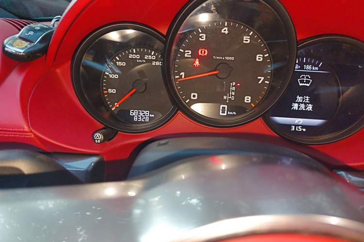 Used Porsche 718 2020 Cayman 2.0T Odometer Close Up
