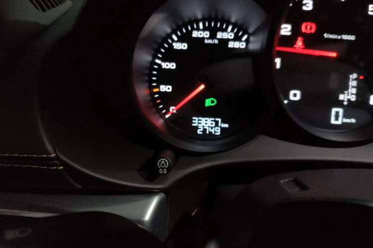Used Porsche 718 2020 Cayman 2.0T Odometer Close Up