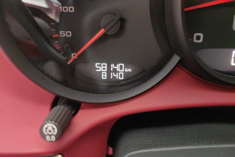Used Porsche 718 2020 Boxster 2.0T Odometer Close Up