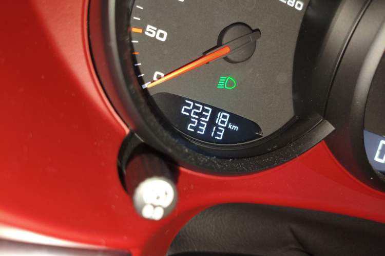 Used Porsche 718 2020 Boxster 2.0T Odometer Close Up